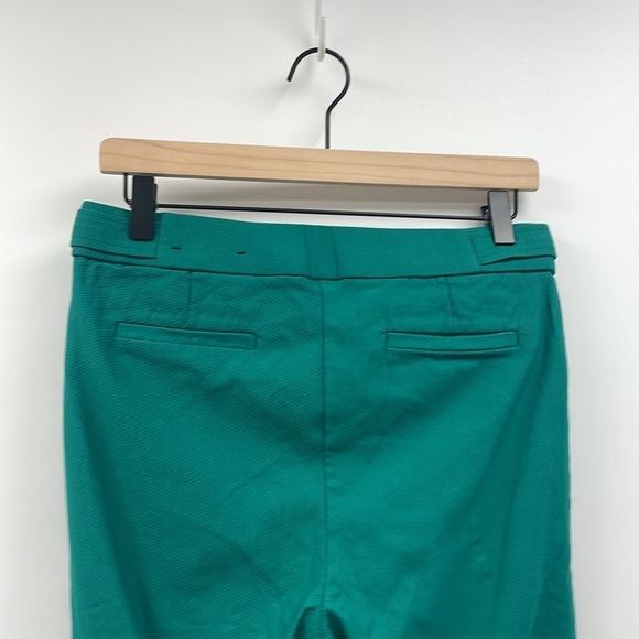Rafaella Mid-Rise Straight Pull-On Trouser Ankle Pant Stretchy Kelly Green 8 - Picture 5 of 7